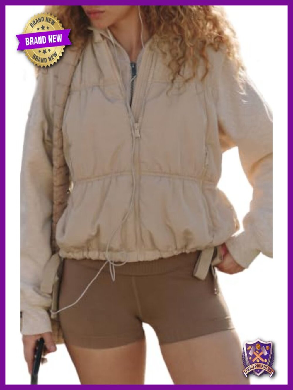 EVALESS Women's Quilted Puffer Vest Sleeveless Zip Up Cropped